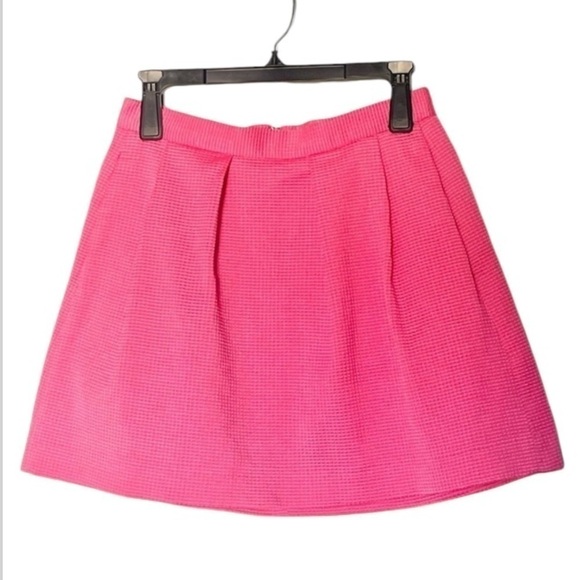 FRENCH CONNECTION Sunshine Walk A Line Pink Skirt with Pockets - Picture 1 of 7
